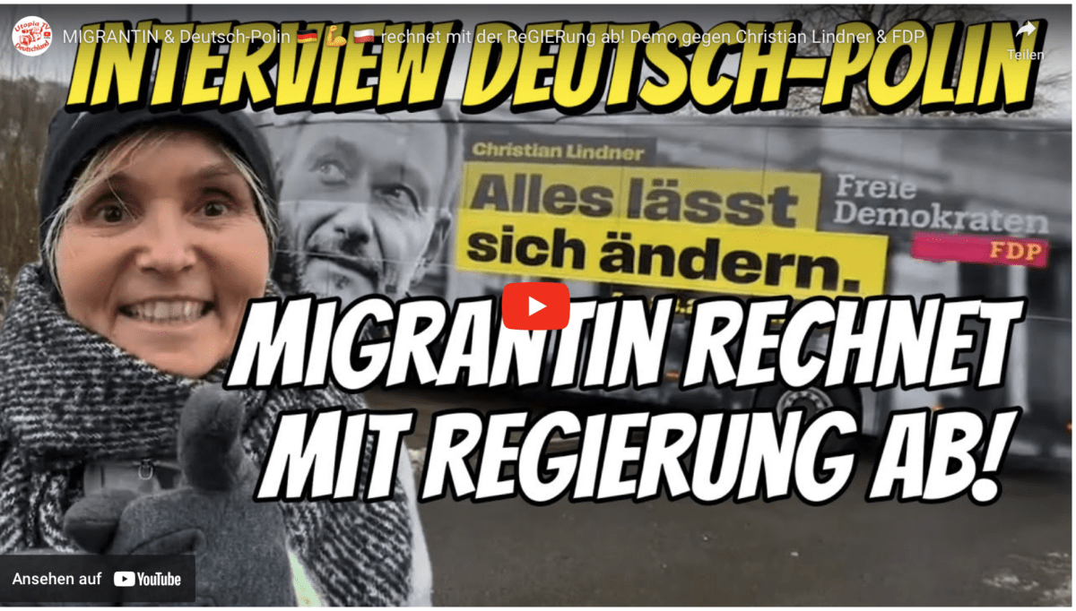 MIGRANTIN & Deutsch-Polin rechnet mit der ReGIERung ab! Demo gegen Christian Lindner & FDP