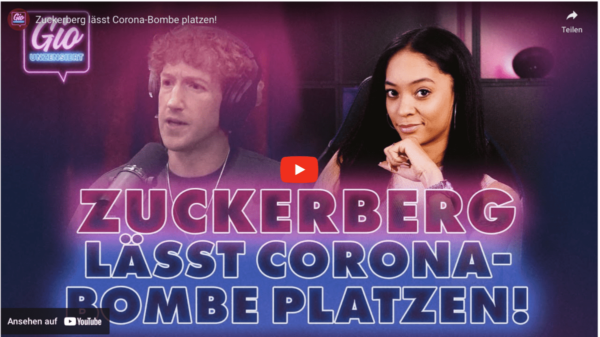 Zuckerberg lässt Corona-Bombe platzen!