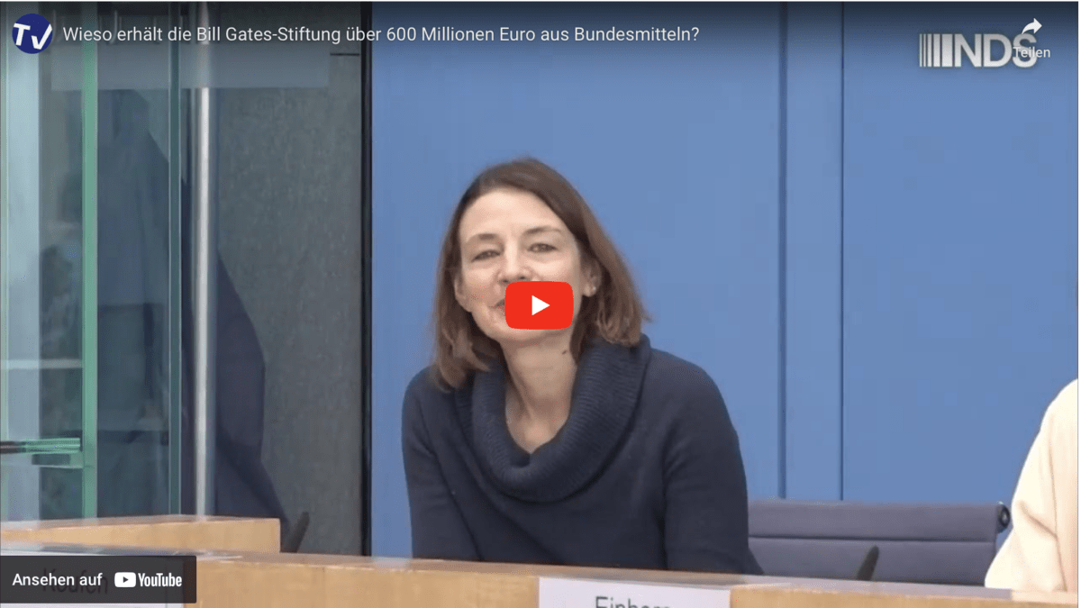 Wieso erhält die Bill Gates-Stiftung über 600 Millionen Euro aus Bundesmitteln?