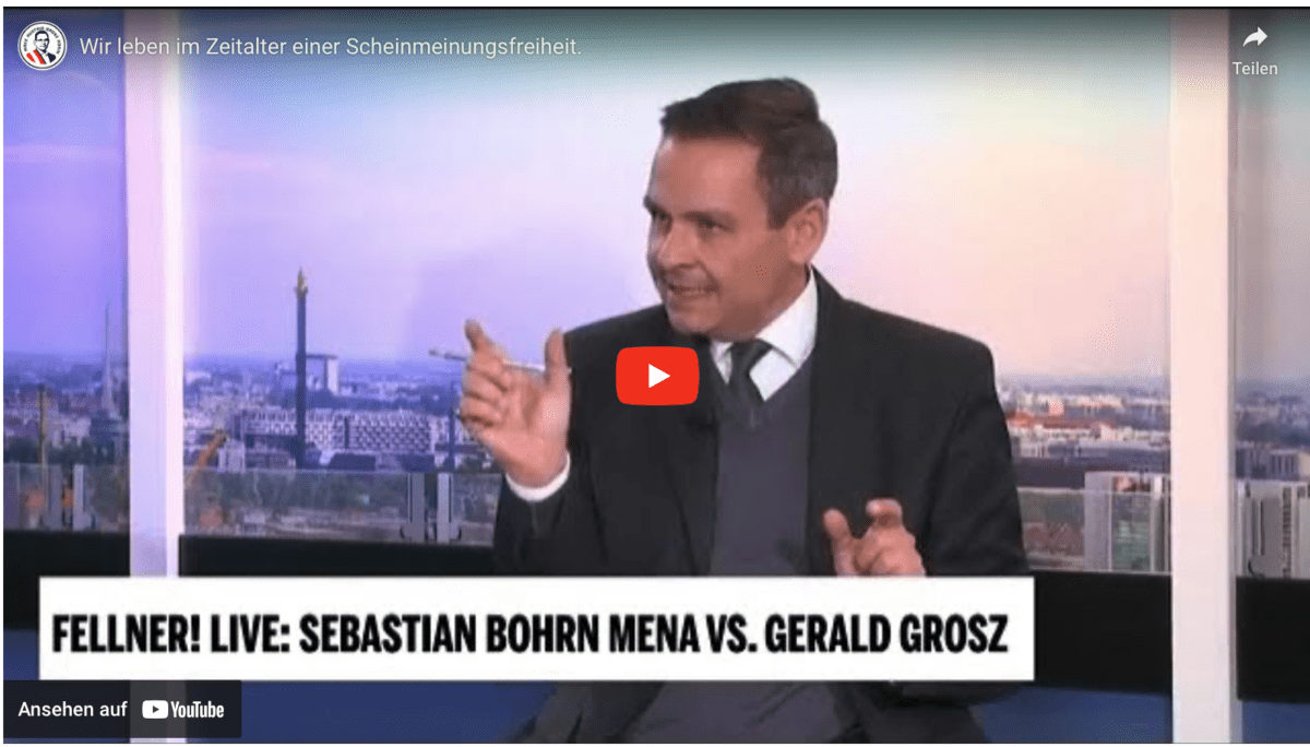 Wir leben im Zeitalter einer Scheinmeinungsfreiheit.