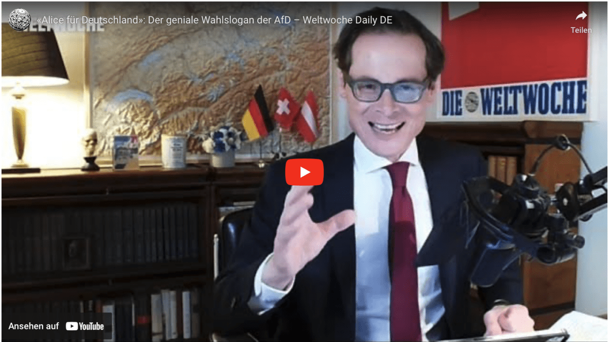 «Alice für Deutschland»: Der geniale Wahlslogan der AfD – Weltwoche Daily DE