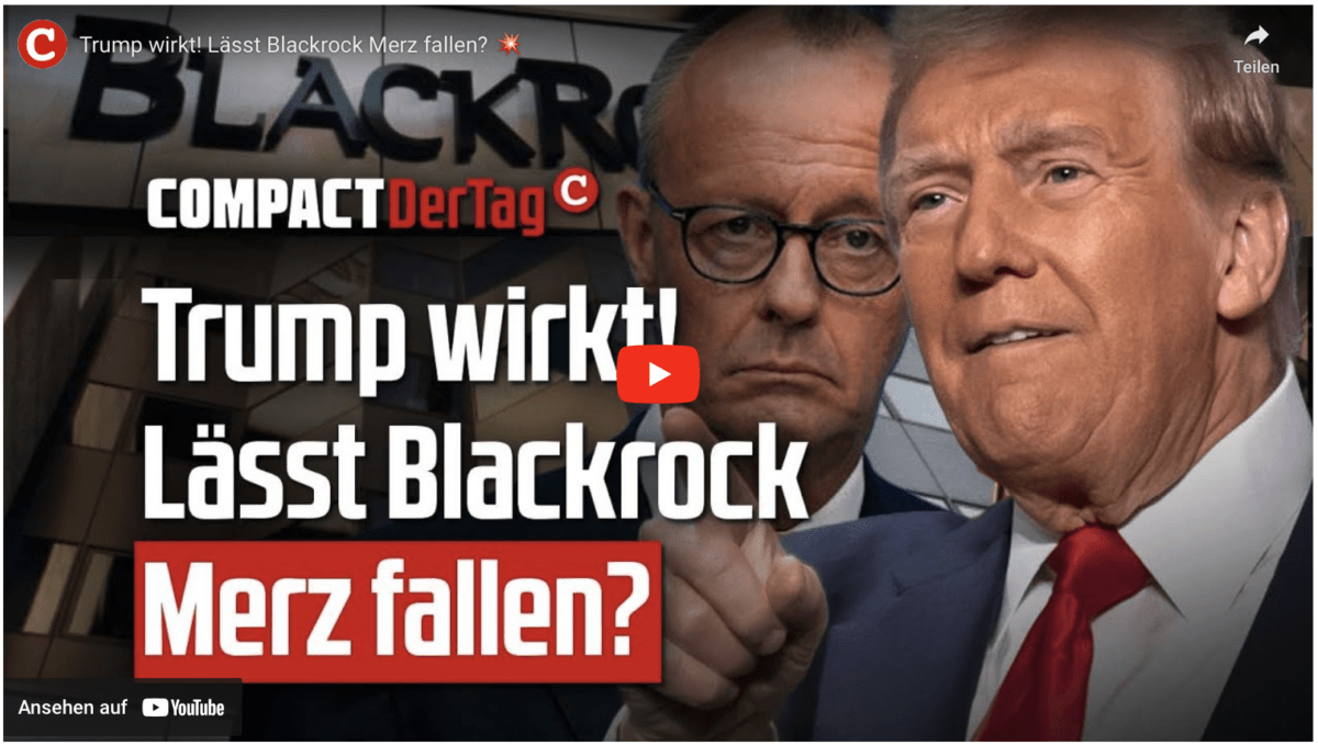 Trump wirkt! Lässt Blackrock Merz fallen? 