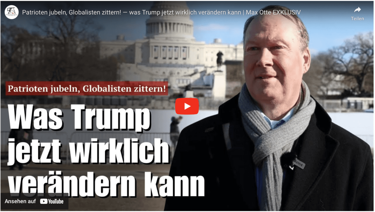 Patrioten jubeln, Globalisten zittern! — was Trump jetzt wirklich verändern kann | Max Otte EXKLUSIV