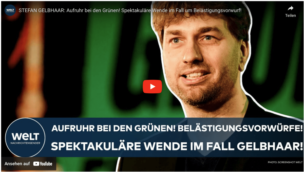 STEFAN GELBHAAR: Aufruhr bei den Grünen! Spektakuläre Wende im Fall um Belästigungsvorwurf!