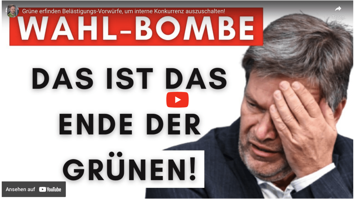 Grüne erfinden Belästigungs-Vorwürfe, um interne Konkurrenz auszuschalten!