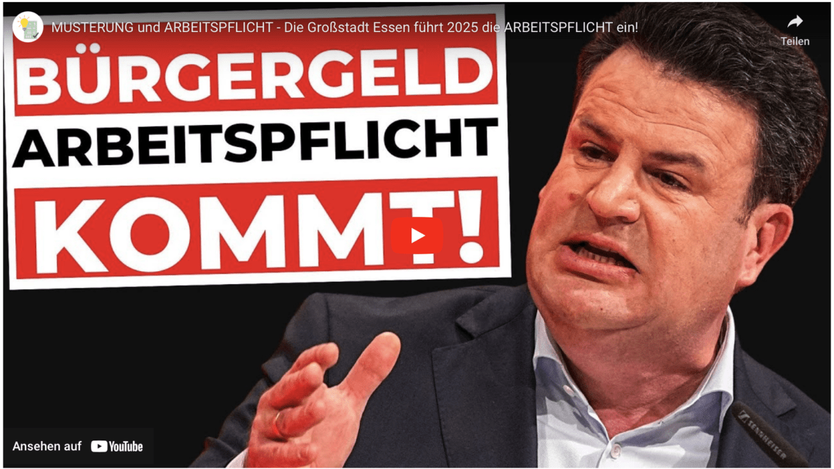 MUSTERUNG und ARBEITSPFLICHT – Die Großstadt Essen führt 2025 die ARBEITSPFLICHT ein!