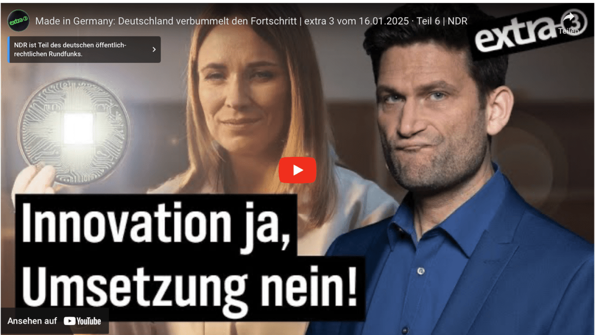 Made in Germany: Deutschland verbummelt den Fortschritt | extra 3 vom 16.01.2025 · Teil 6 | NDR