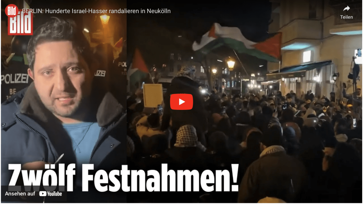 BERLIN: Hunderte Israel-Hasser randalieren in Neukölln