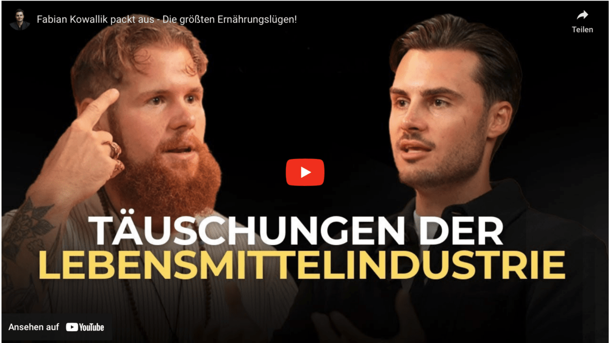 Fabian Kowallik packt aus – Die größten Ernährungslügen!