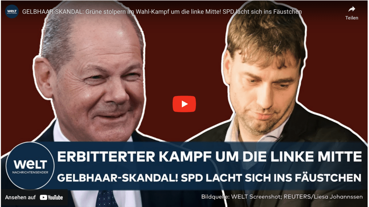 GELBHAAR-SKANDAL: Grüne stolpern im Wahl-Kampf um die linke Mitte! SPD lacht sich ins Fäustchen