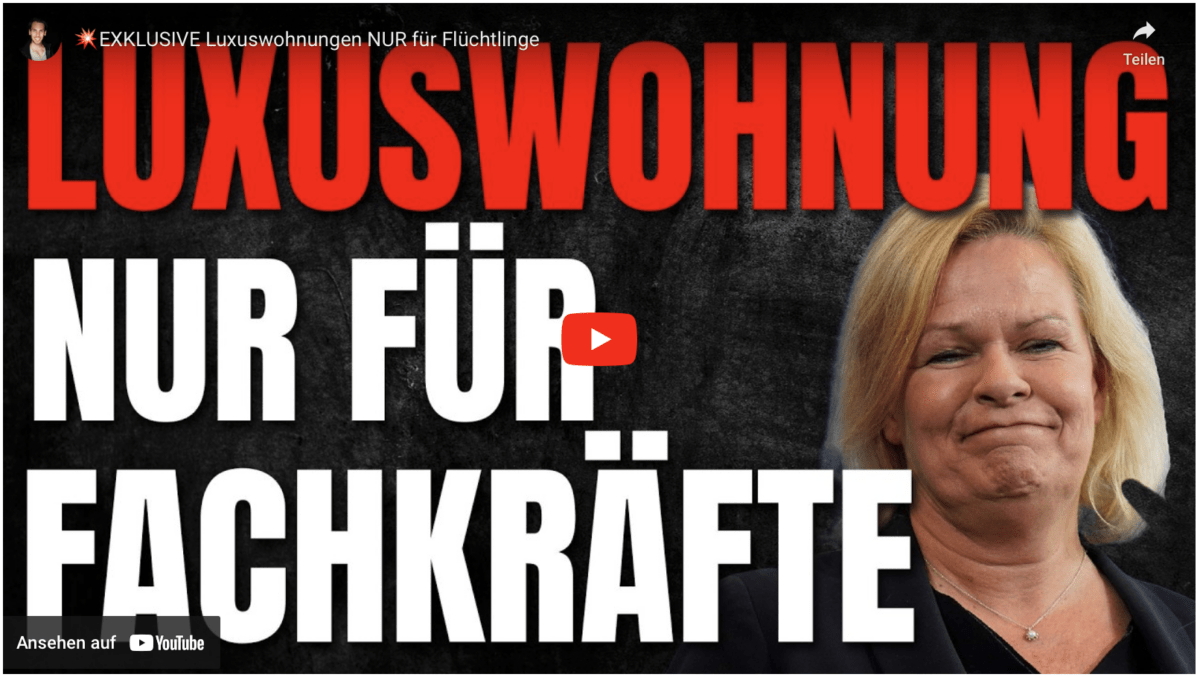 EXKLUSIVE Luxuswohnungen NUR für Flüchtlinge
