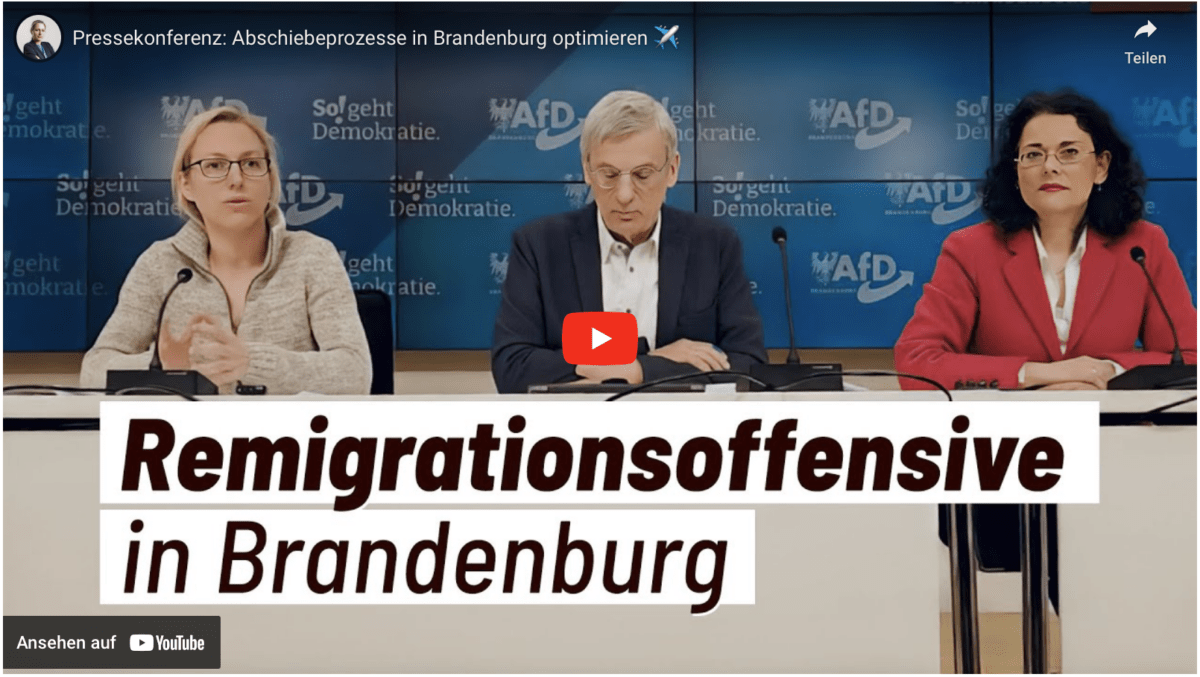 Pressekonferenz: Abschiebeprozesse in Brandenburg optimieren