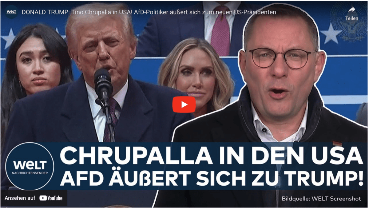 DONALD TRUMP: Tino Chrupalla in USA! AfD-Politiker äußert sich zum neuen US-Präsidenten