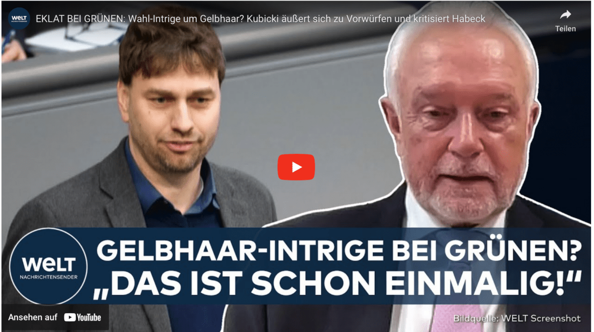 EKLAT BEI GRÜNEN: Wahl-Intrige um Gelbhaar? Kubicki äußert sich zu Vorwürfen und kritisiert Habeck