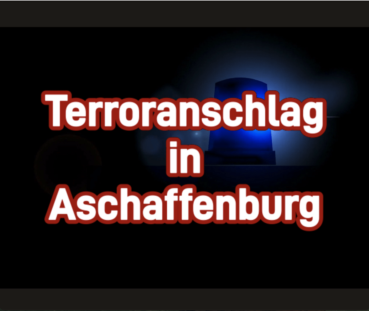 Terroranschlag in Aschaffenburg! Afghane greift Kindergartengruppe mit Messer an! Zweite Tote!