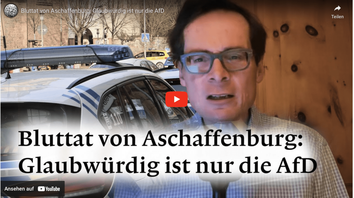 Bluttat von Aschaffenburg: Glaubwürdig ist nur die AfD
