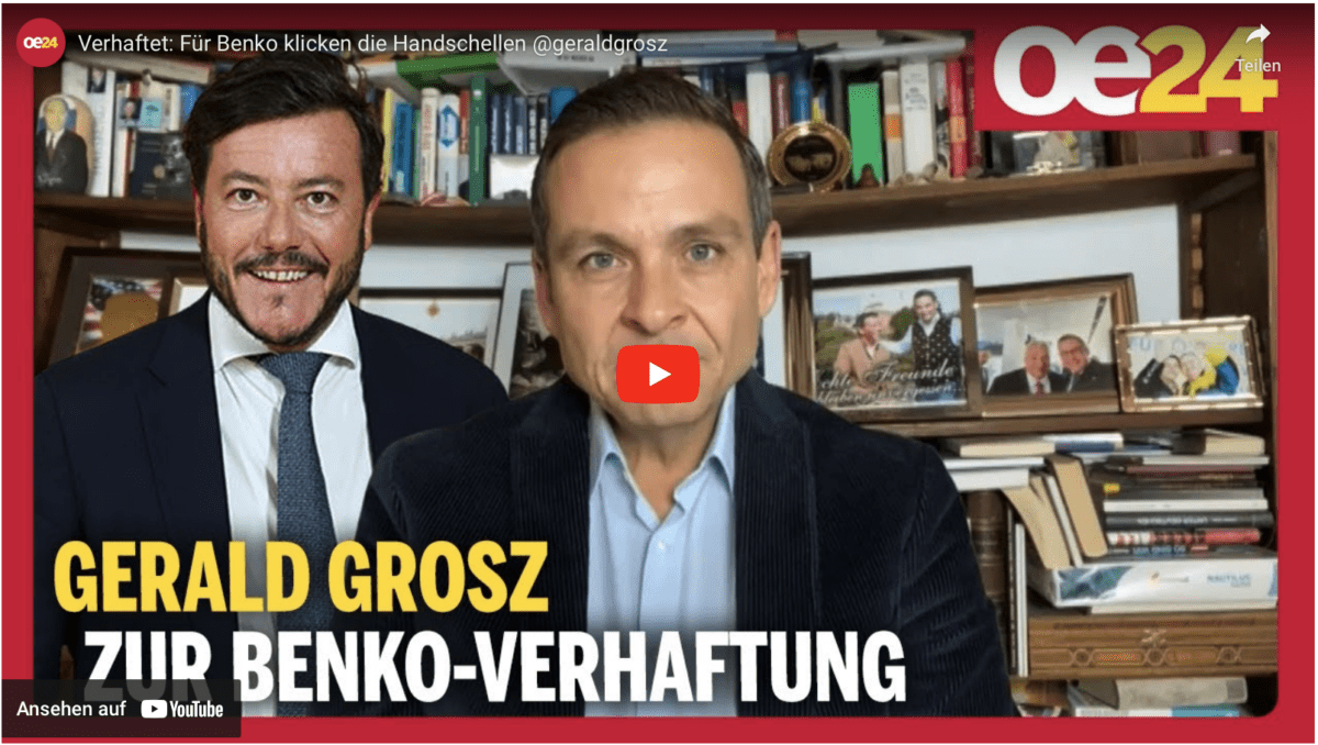 Verhaftet: Für Benko klicken die Handschellen ‪@geraldgrosz‬