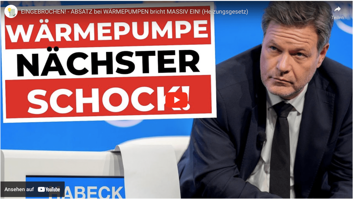 EINGEBROCHEN! – ABSATZ bei WÄRMEPUMPEN bricht MASSIV EIN! (Heizungsgesetz)