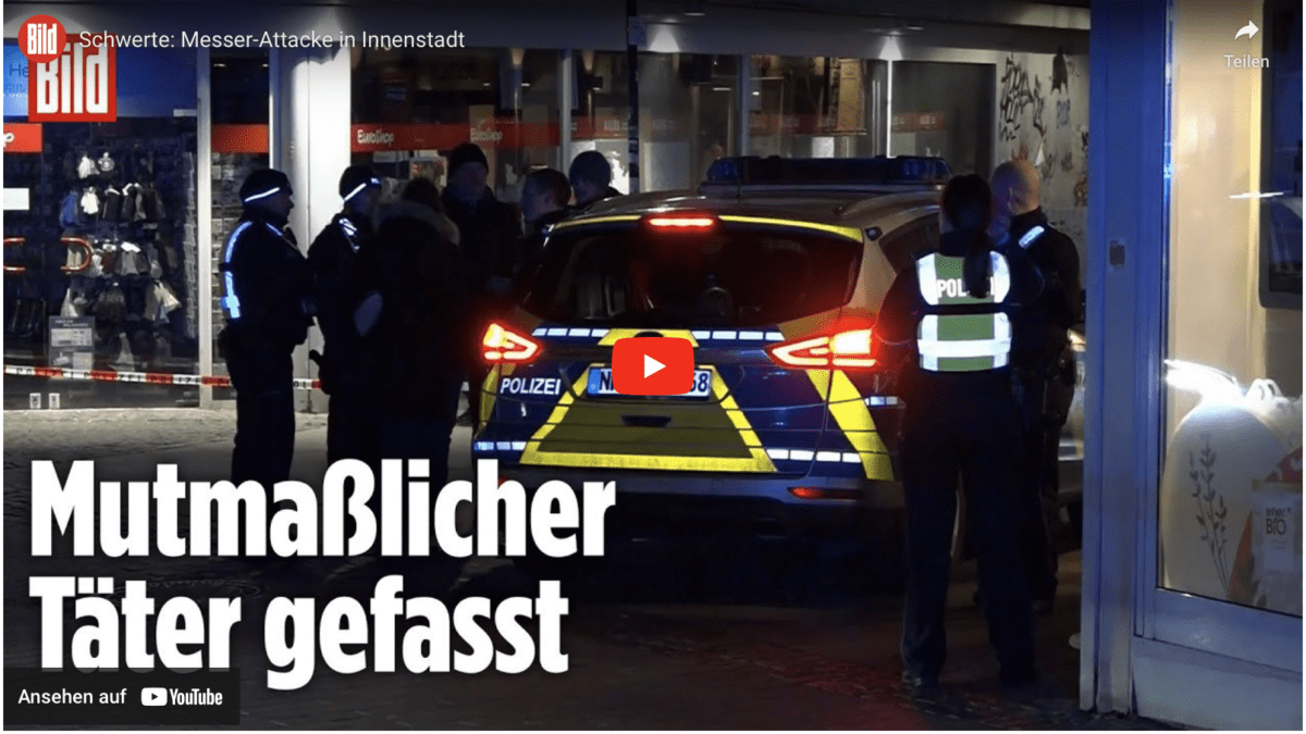 Schwerte: Messer-Attacke in Innenstadt