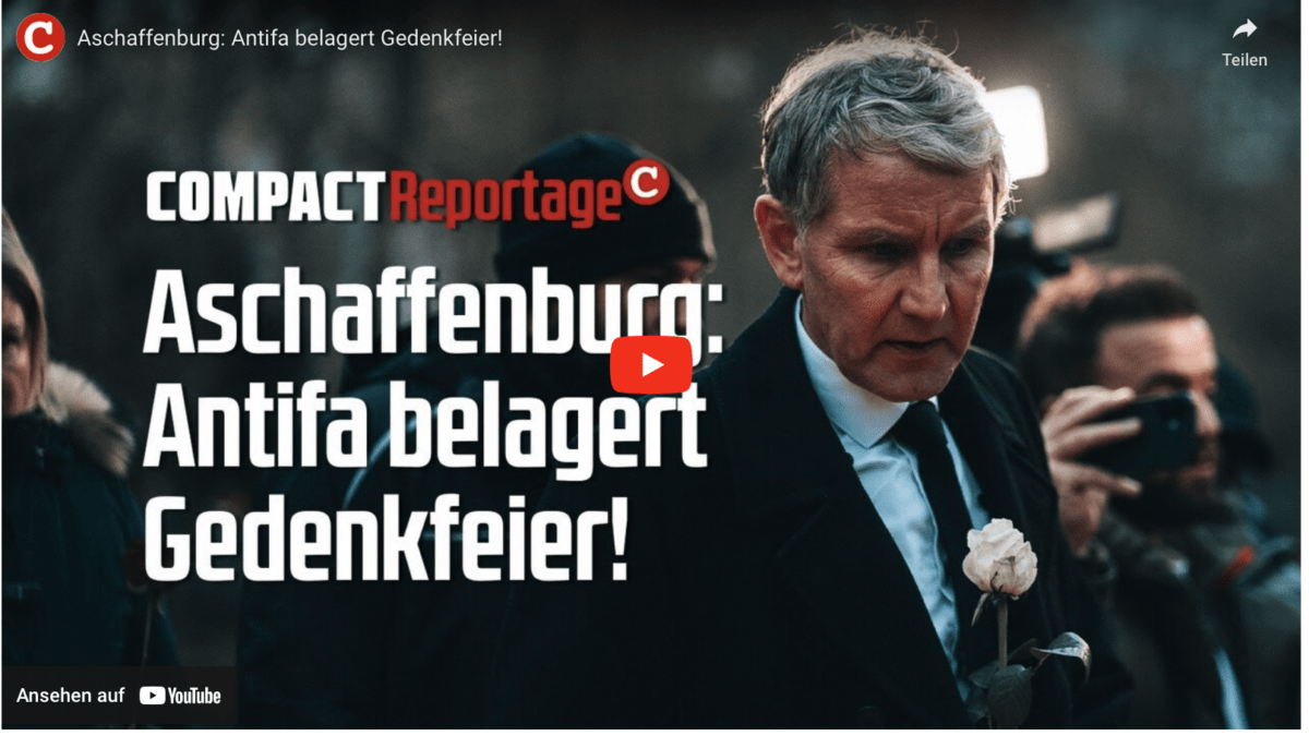 Aschaffenburg: Antifa belagert Gedenkfeier!