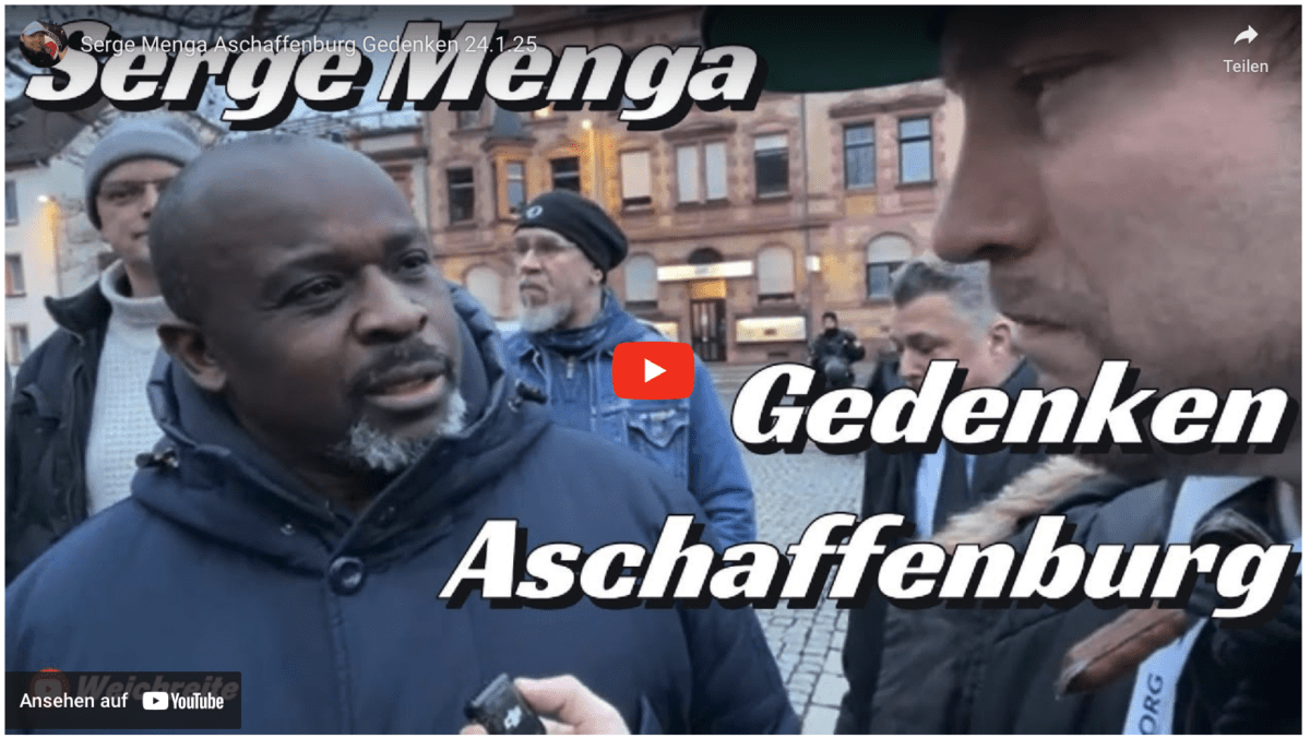 Serge Menga Aschaffenburg Gedenken 24.1.25