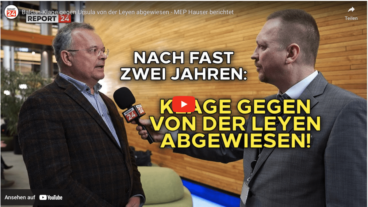 Baldan-Klage gegen Ursula von der Leyen abgewiesen – MEP Hauser berichtet
