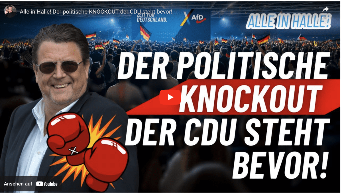 Alle in Halle! Der politische KNOCKOUT der CDU steht bevor!