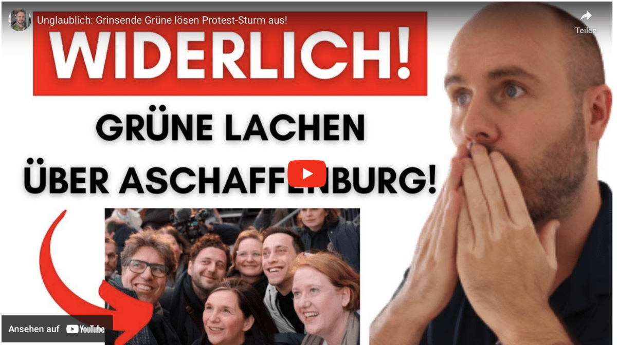 Unglaublich: Grinsende Grüne lösen Protest-Sturm aus!
