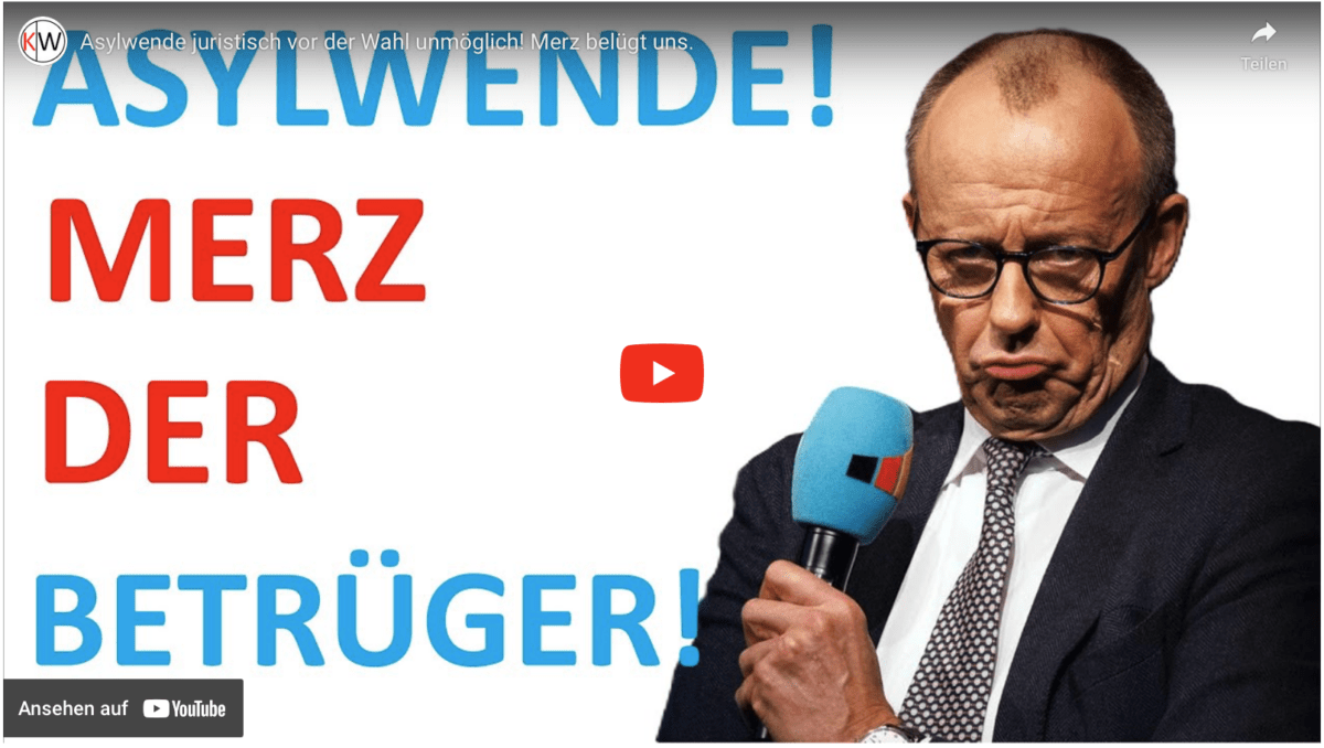 Asylwende juristisch vor der Wahl unmöglich! Merz belügt uns.