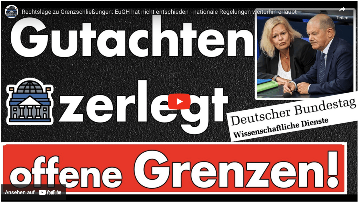 Rechtslage zu Grenzschließungen: EuGH hat nicht entschieden – nationale Regelungen weiterhin erlaubt