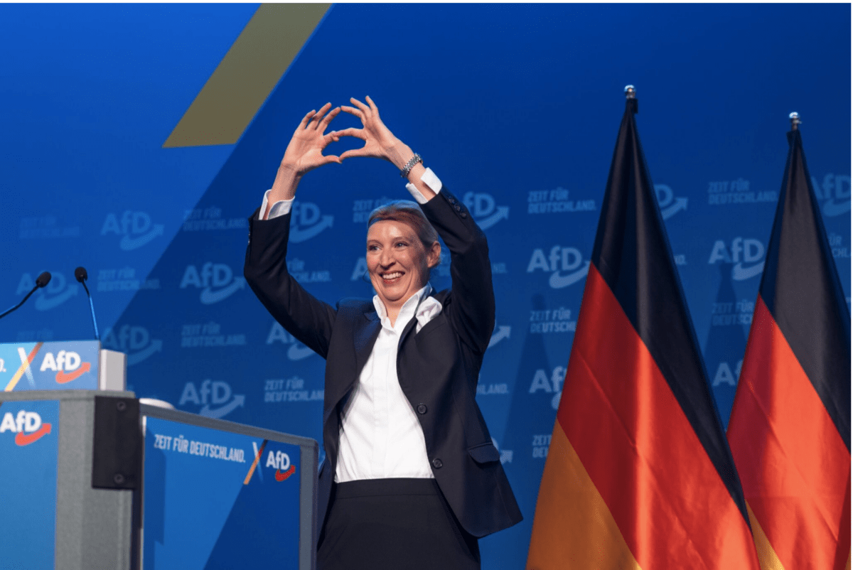 AfD-Kanzlerkandidatin Alice Weidel und Bundessprecher Tino Chrupalla eröffneten in Halle an der Saale vor rund 4.500 Gästen den Bundestagswahlkampf
