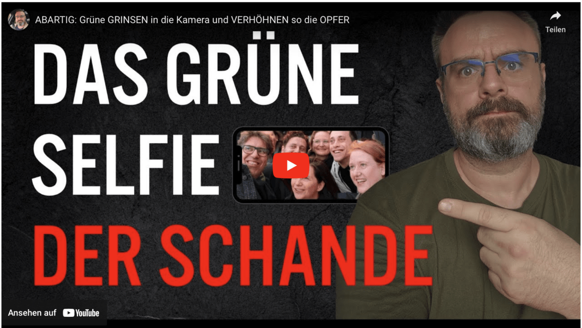 ABARTIG: Grüne GRINSEN in die Kamera und VERHÖHNEN so die OPFER