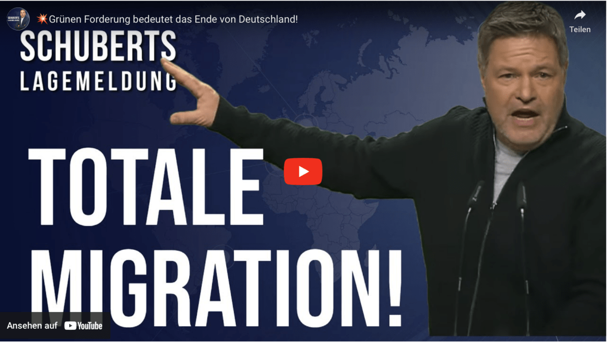 Grünen Forderung bedeutet das Ende von Deutschland!