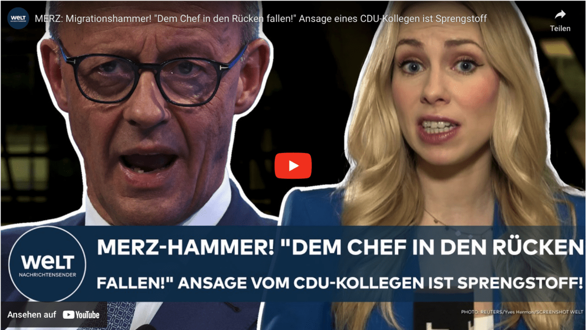 MERZ: Migrationshammer! „Dem Chef in den Rücken fallen!“ Ansage eines CDU-Kollegen ist Sprengstoff