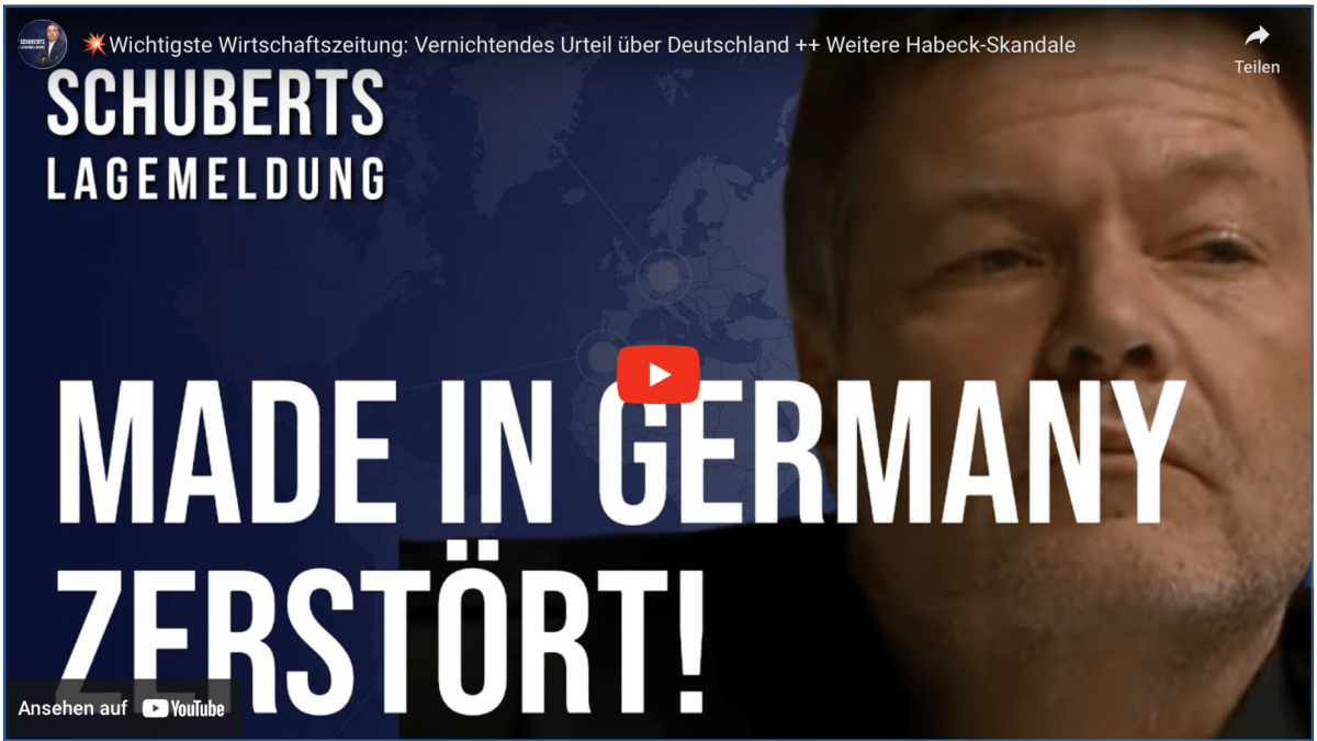 Wichtigste Wirtschaftszeitung: Vernichtendes Urteil über Deutschland ++ Weitere Habeck-Skandale