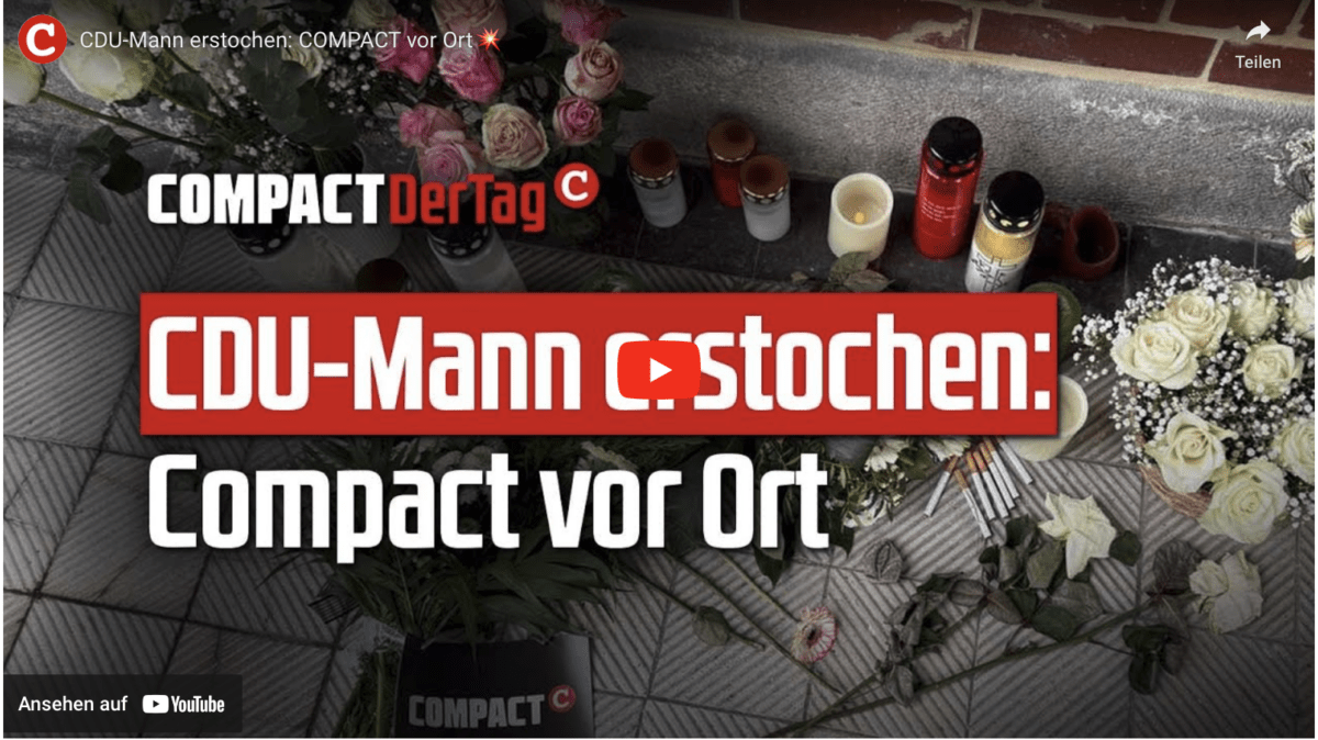 CDU-Mann erstochen: COMPACT vor Ort