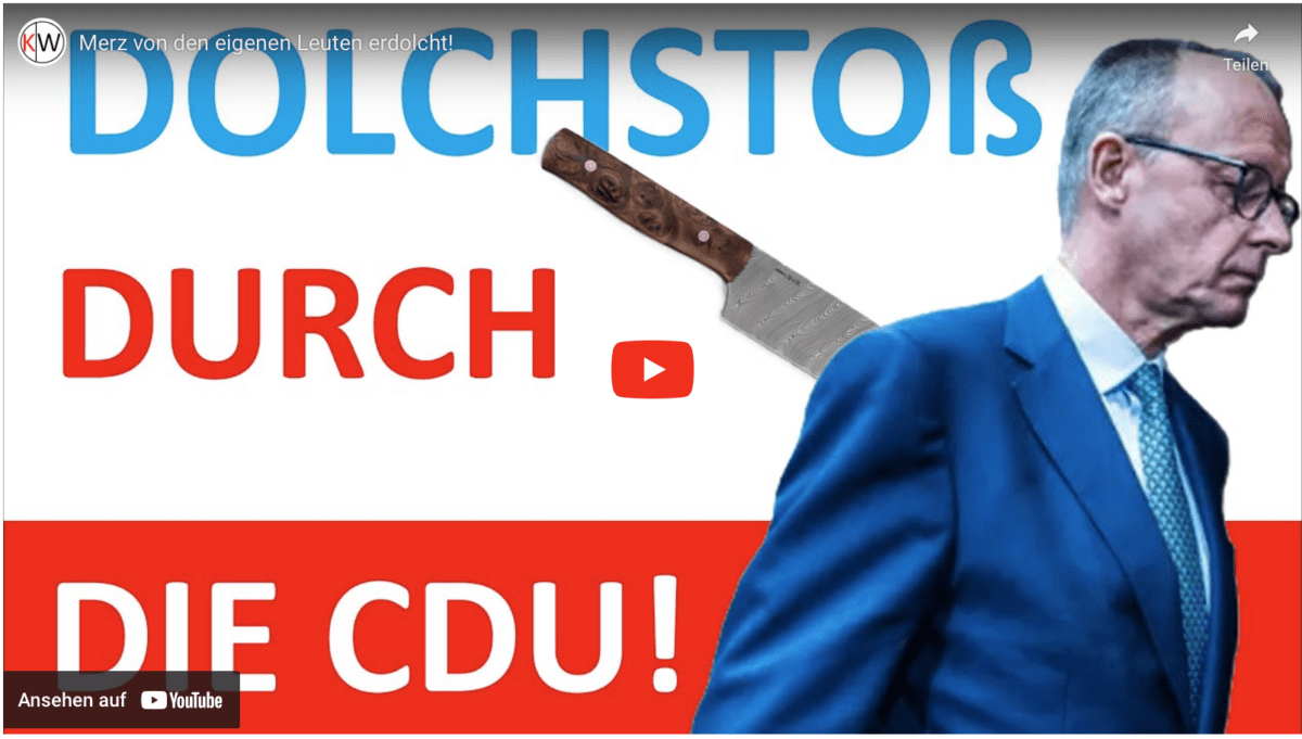 Merz von den eigenen Leuten erdolcht!