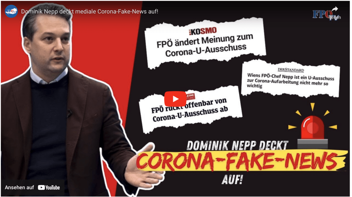 Dominik Nepp deckt mediale Corona-Fake-News auf!