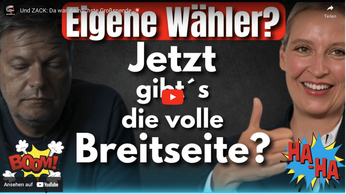 Und ZACK: Da war die nächste Großspende 