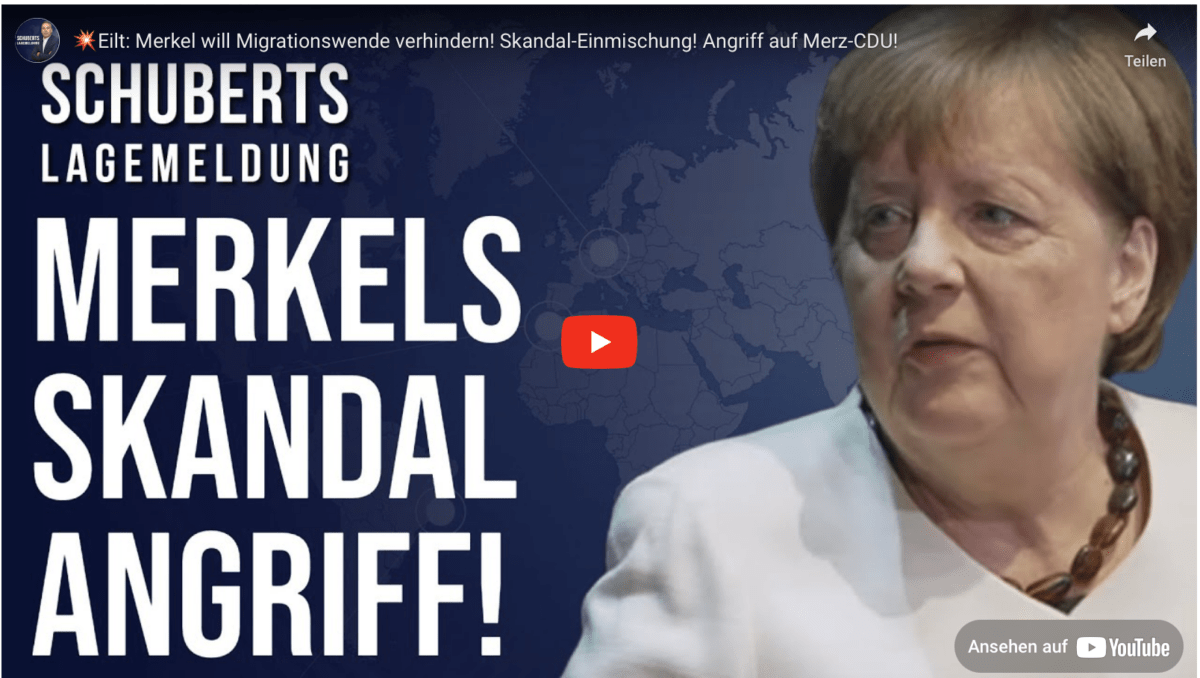 Eilt: CDU-Todesstoß! Merkel will Migrationswende verhindern! Skandal-Einmischung! Angriff auf Merz-CDU!