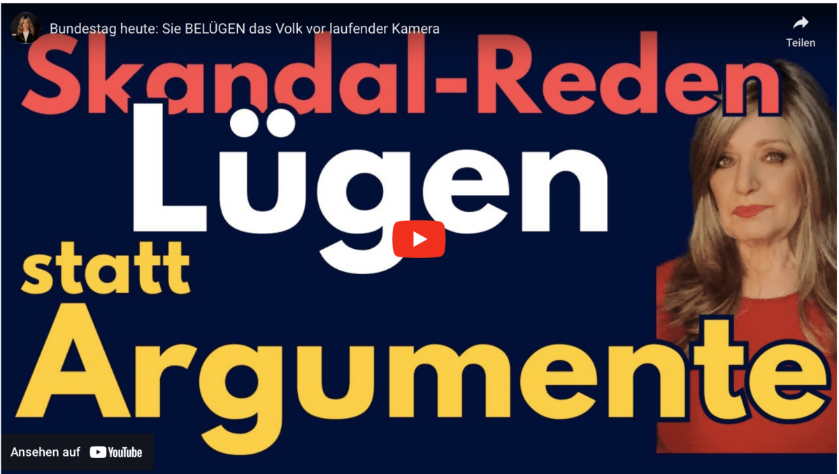Bundestag heute: Sie BELÜGEN das Volk vor laufender Kamera