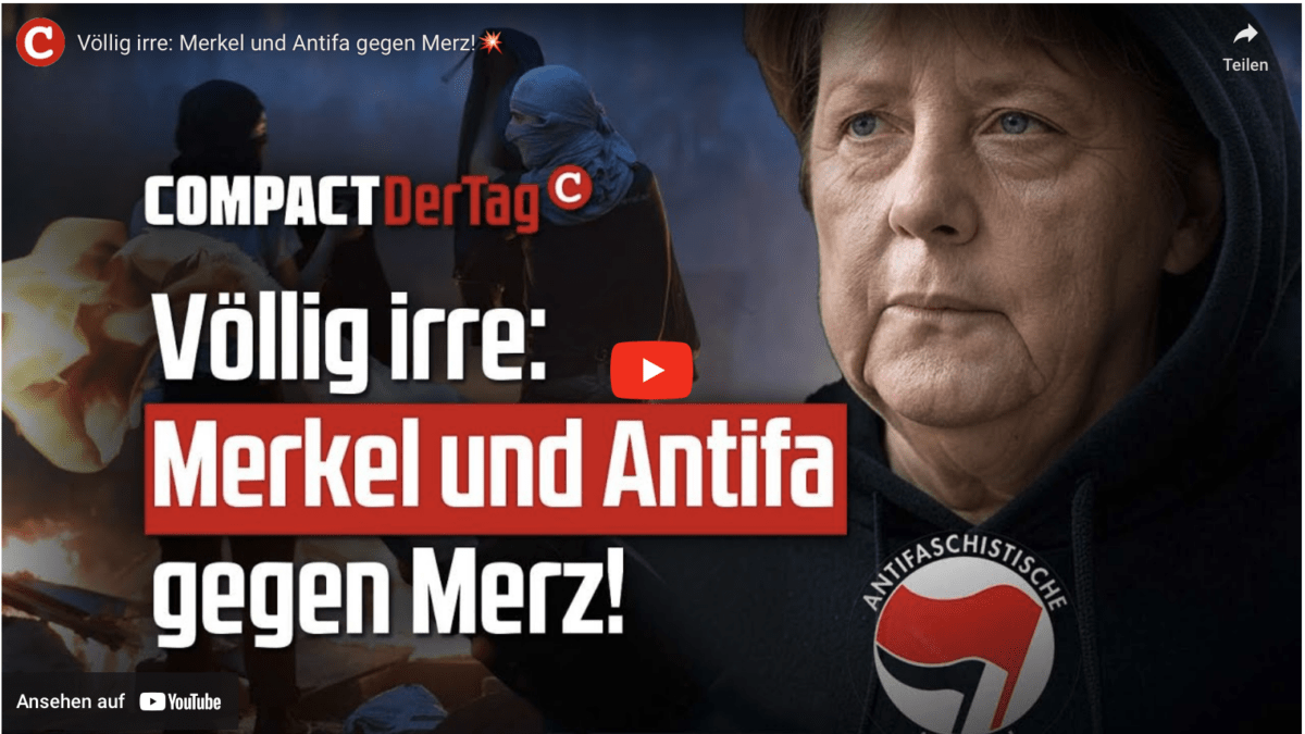 Völlig irre: #Merkel und #Antifa gegen Merz! Wir schaffen das nicht?