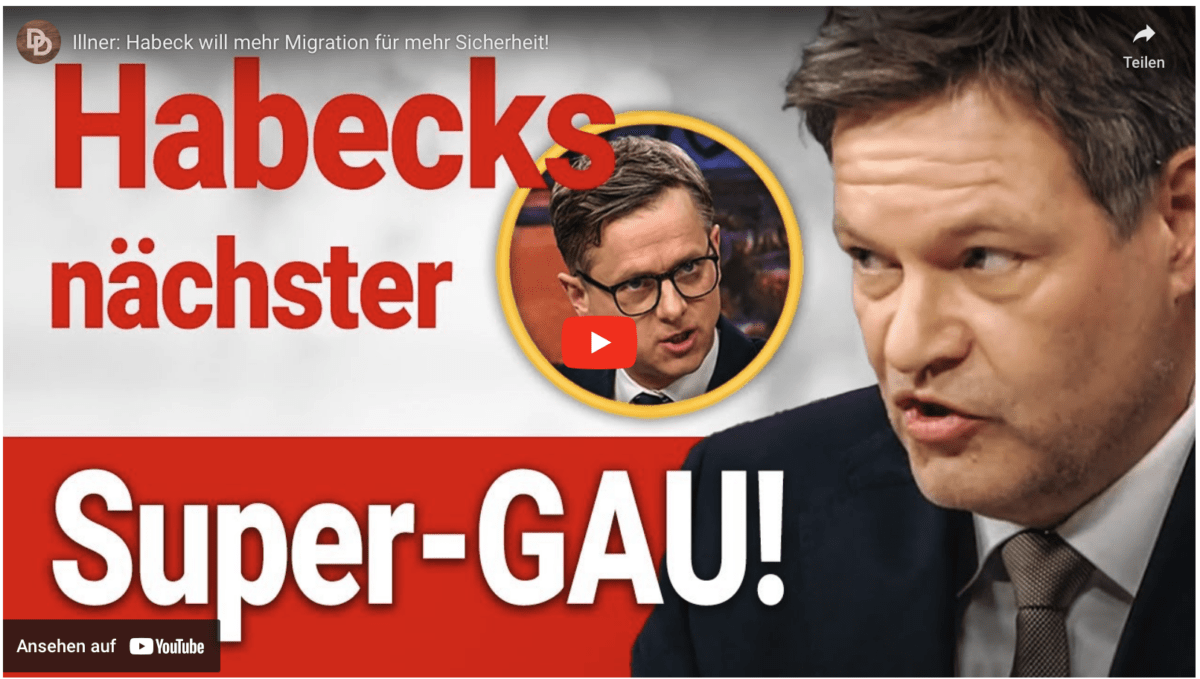 Illner: #Habeck will mehr Migration für mehr Sicherheit! Wer nimmt den noch ernst? Der kann nichts, der weis nichts und hat nur sinnlose Vorschläge.