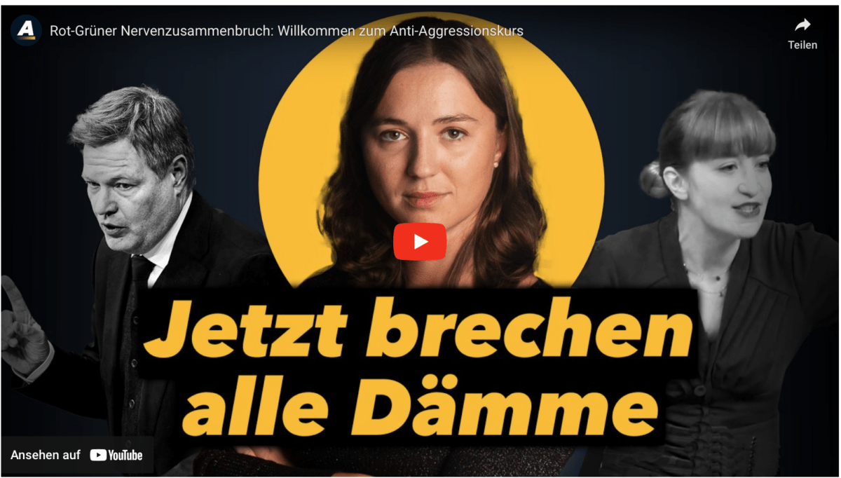 Rot-Grüner Nervenzusammenbruch: Willkommen zum Anti-Aggressionskurs! Jetzt brechen alle Dämme der Minderheiten in diesem Bundestag.