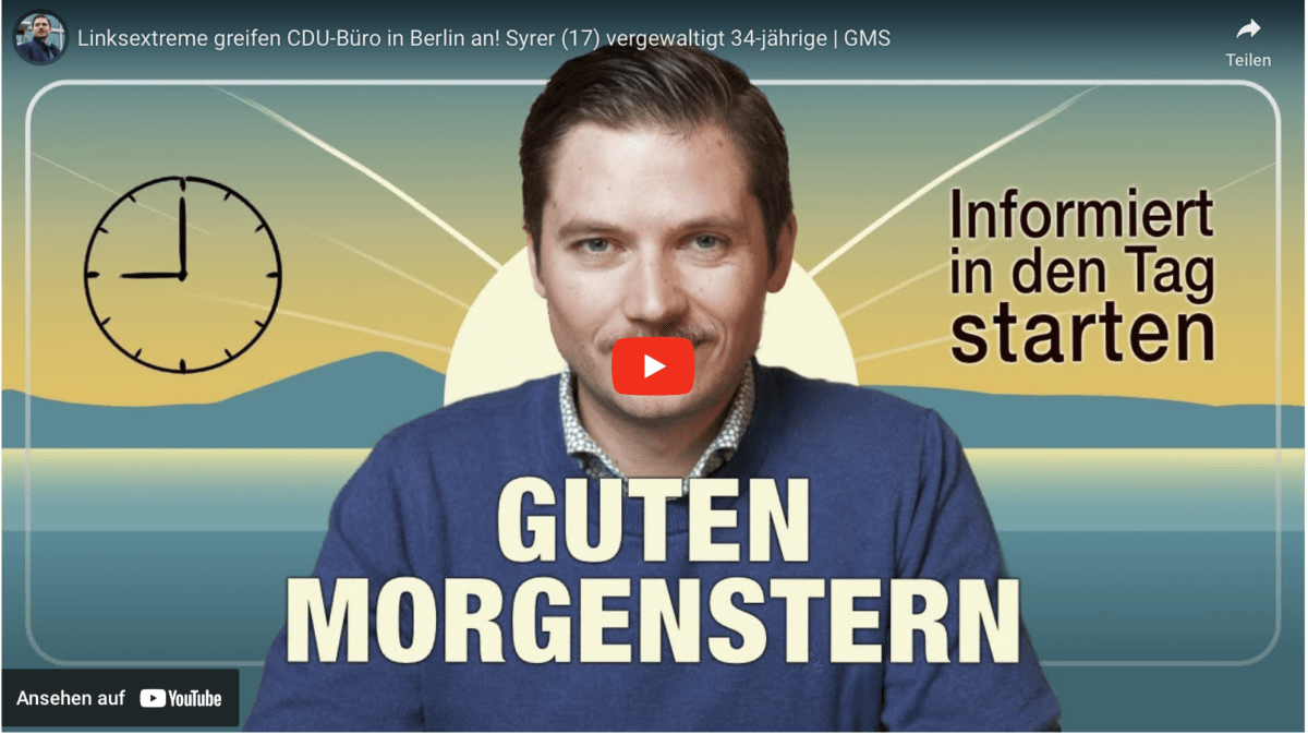 Linksextreme greifen CDU-Büro in Berlin an! Syrer (17) vergewaltigt 34-jährige | GMS