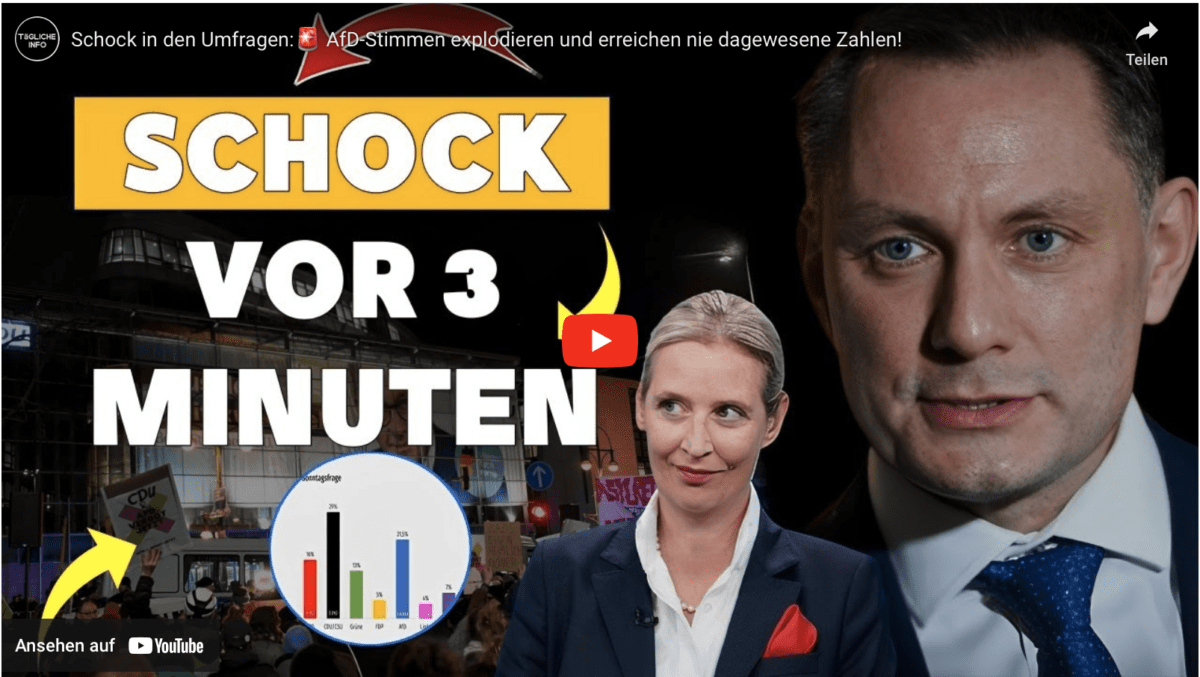 Schock in den Umfragen: AfD-Stimmen explodieren und erreichen nie dagewesene Zahlen!
