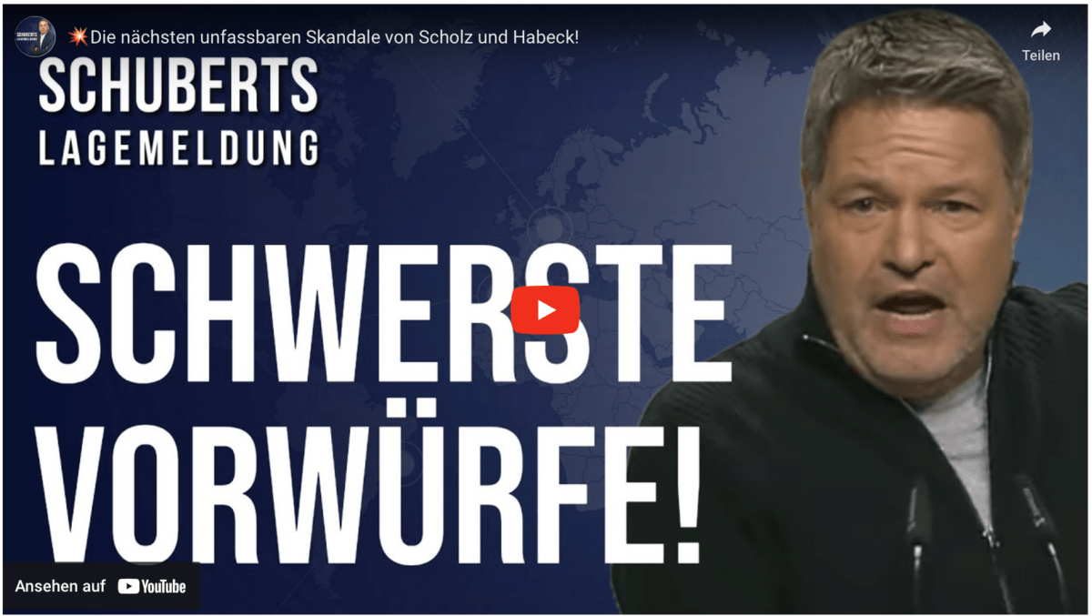 Die nächsten unfassbaren Skandale von Scholz und Habeck!