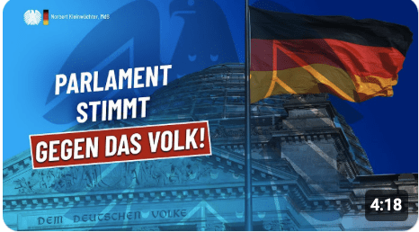 Parlament stimmt gegen das Volk!