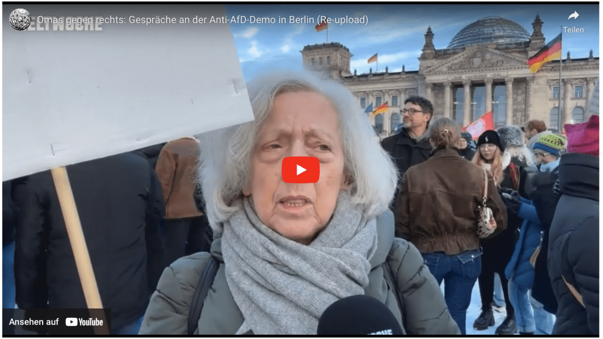 Omas gegen rechts: Gespräche an der Anti-AfD-Demo in Berlin (Re-upload)
