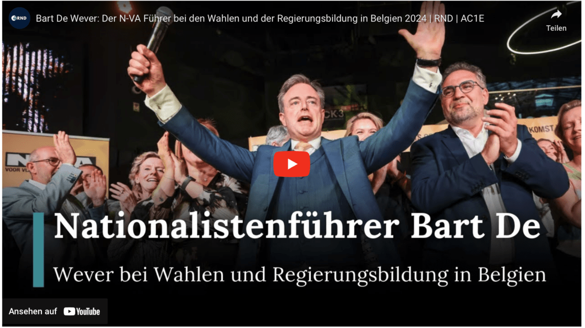 Bart De Wever: Der N-VA Führer bei den Wahlen und der Regierungsbildung in Belgien 2024 | RND | AC1E